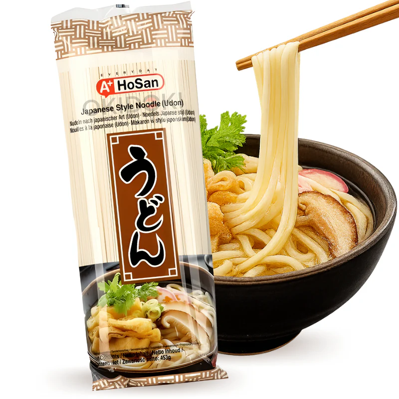 A+ Hosan Fideos Udon Japoneses Secos (Halal) 453g