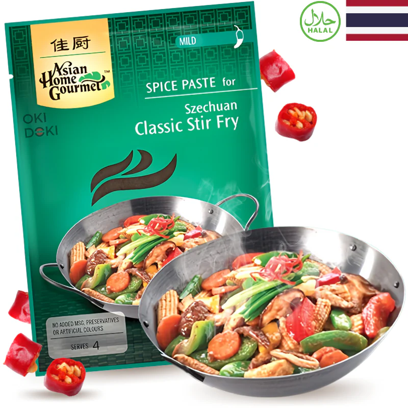 AHG Salsa para Salteado al Estilo Sichuan (Vegetariano, Halal) 50g