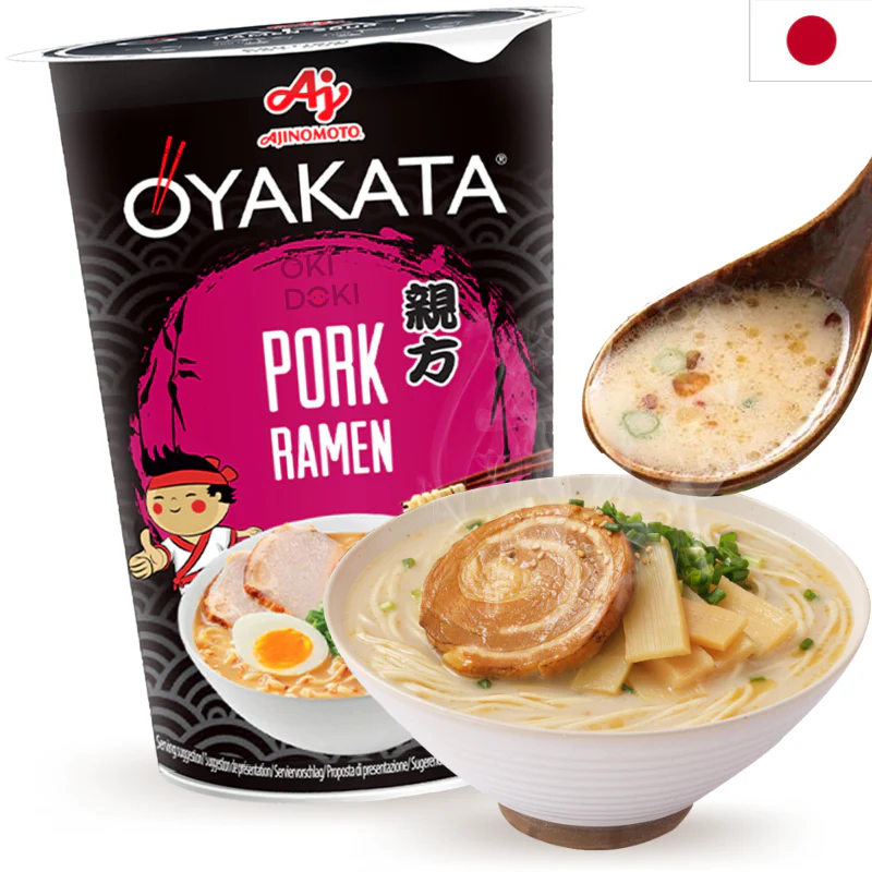 AJINOMOTO OYAKATA Cup Fideos con Sopa Tonkotsu Cerdo 63g