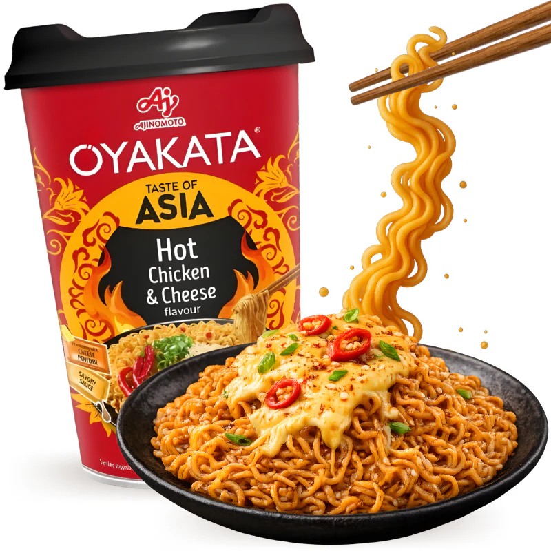 Ajinomoto Oyakata Cup Yakisoba Sabor Pollo Picante con Queso 97g