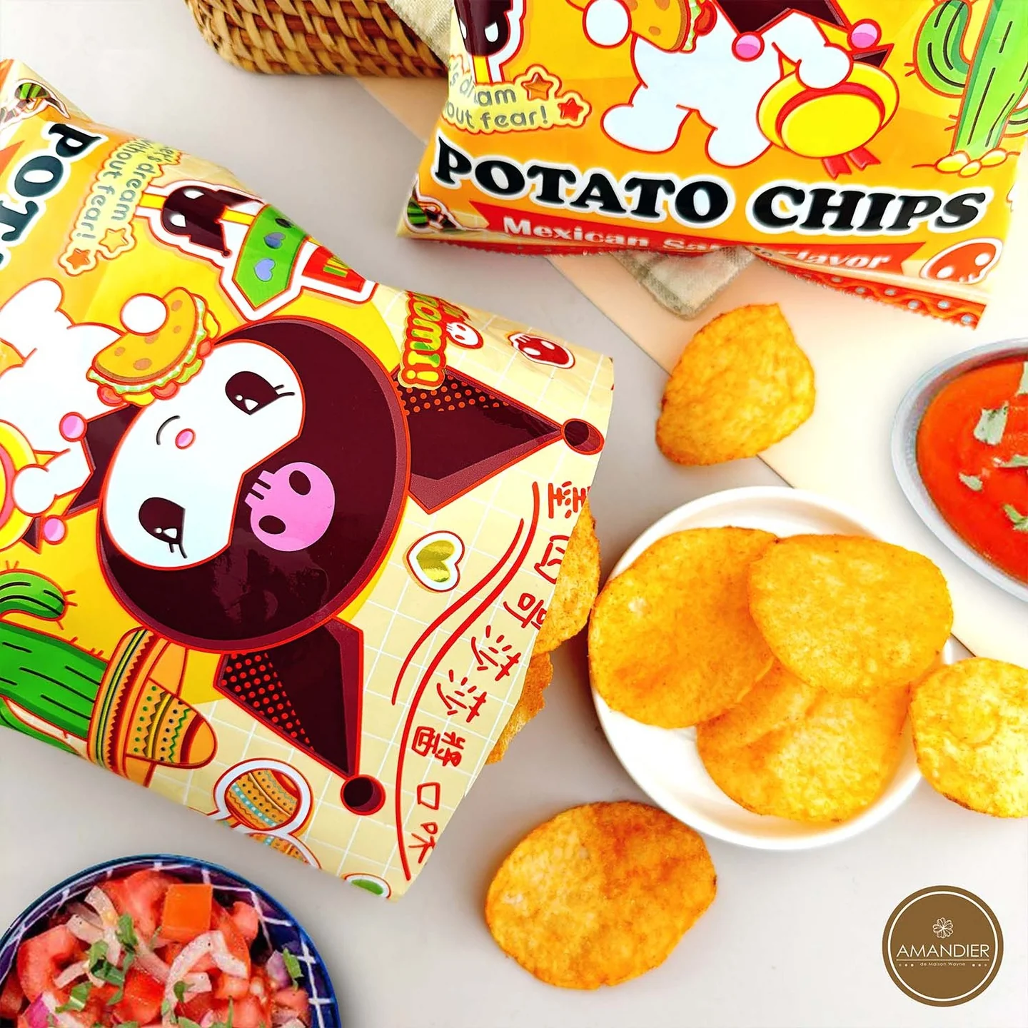 Amandier Patatas Fritas Sabor Salsa Mexicana (Sanrio Kuromi) 59.5g - Image 3