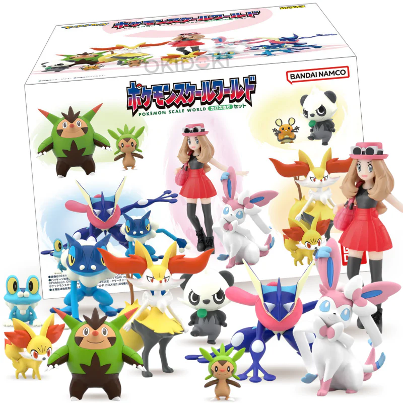 Bandai Pokémon Kalos Figura Set con Chicle 1.5g