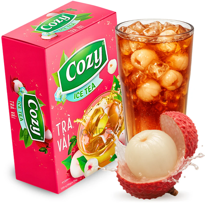 Cozy Té Helado Sabor Lichi (15g x 16pks) 240g