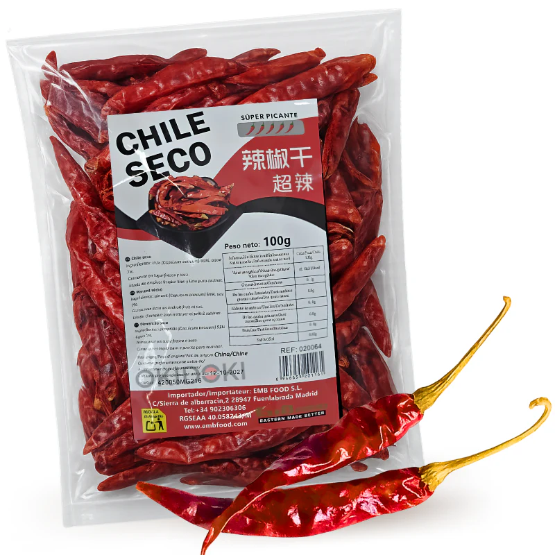 Emb Chile Seco Entero Muy Picante 100g