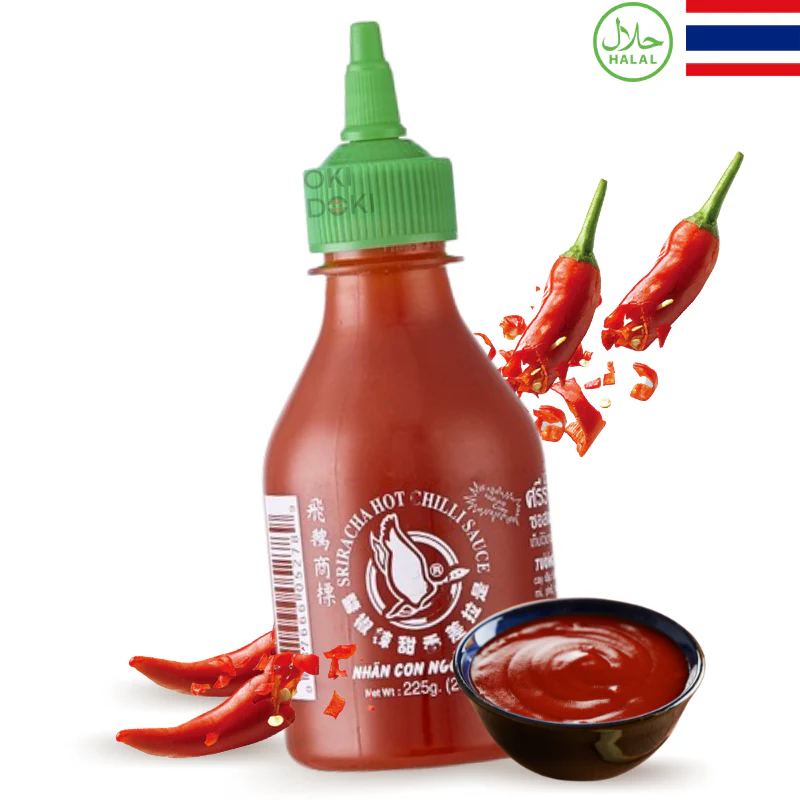 Flying Goose Salsa Chile Sriracha Original (Sin Gluten, Vegano, Halal) 200ml