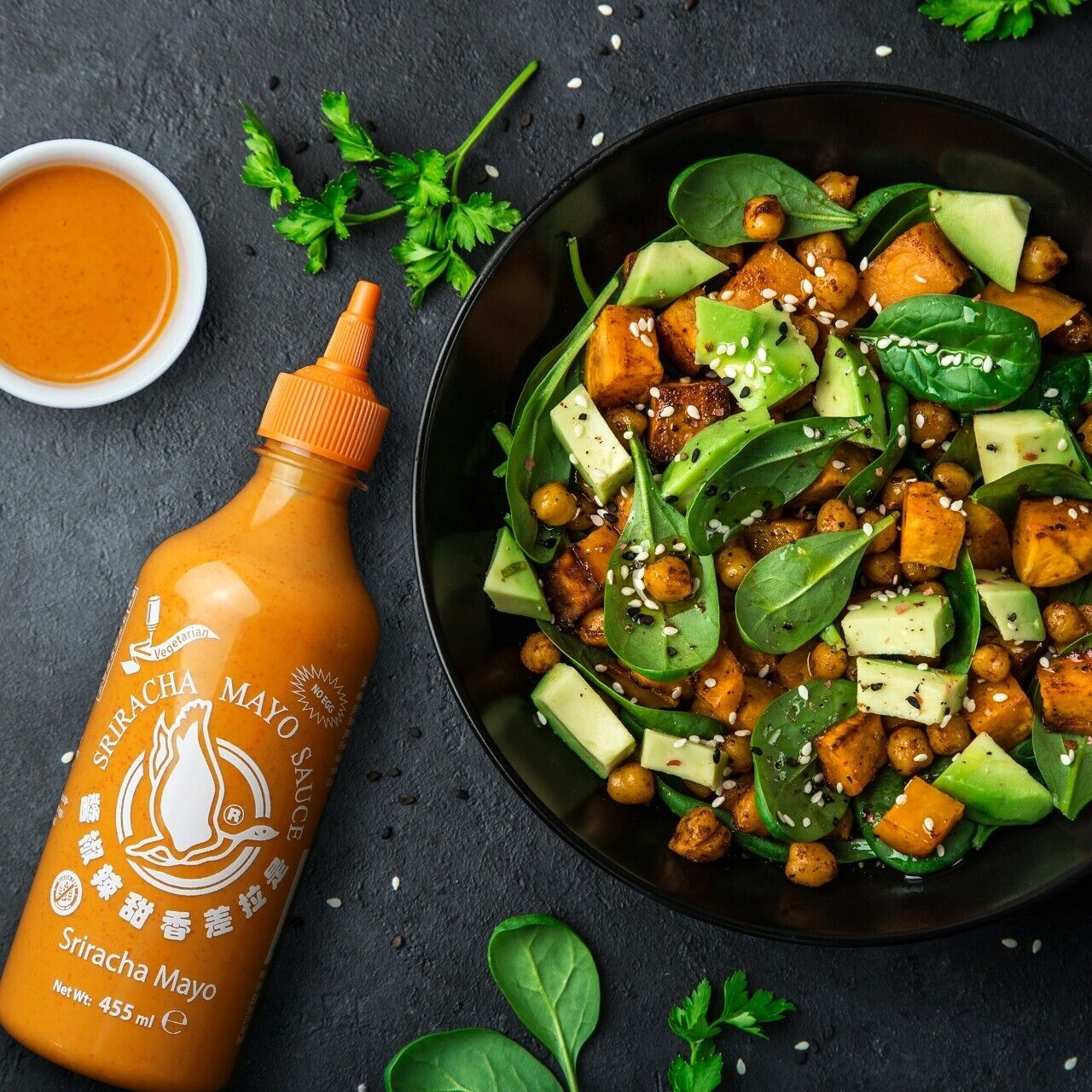 Flying Goose Sriracha Mayonesa (Halal, Sin Gluten, Vegetariano) 455ml - Image 2