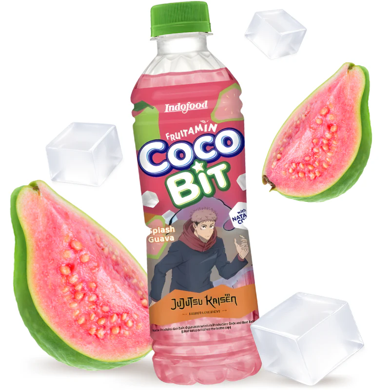 Fruitamin (Jujutsu Kaisen) Bebida de Guayaba con Nata de Coco (Halal) 350ml - Image 3