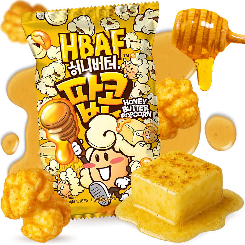 HBAF Palomitas Sabor Miel y Mantequilla 80g