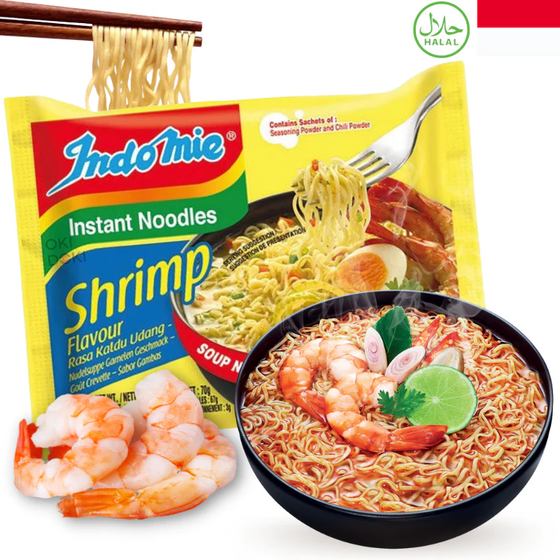 Indomie Fideos Sabor Gambas (Halal) 70g