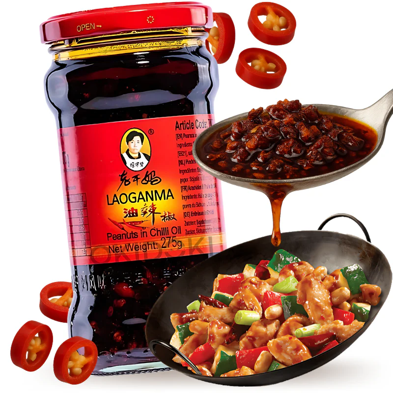 Laoganma Lao Gan Ma Aceite de Chiles con Cacahuetes 275g