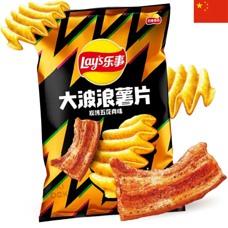 Lay's Patatas Fritas Onduladas Sabor Bbq Bacon 70g