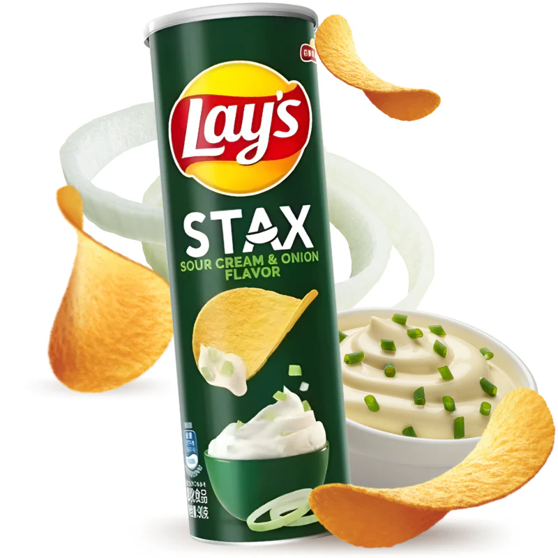 Lay's Stax Sabor Crema Agria y Cebolla 90g