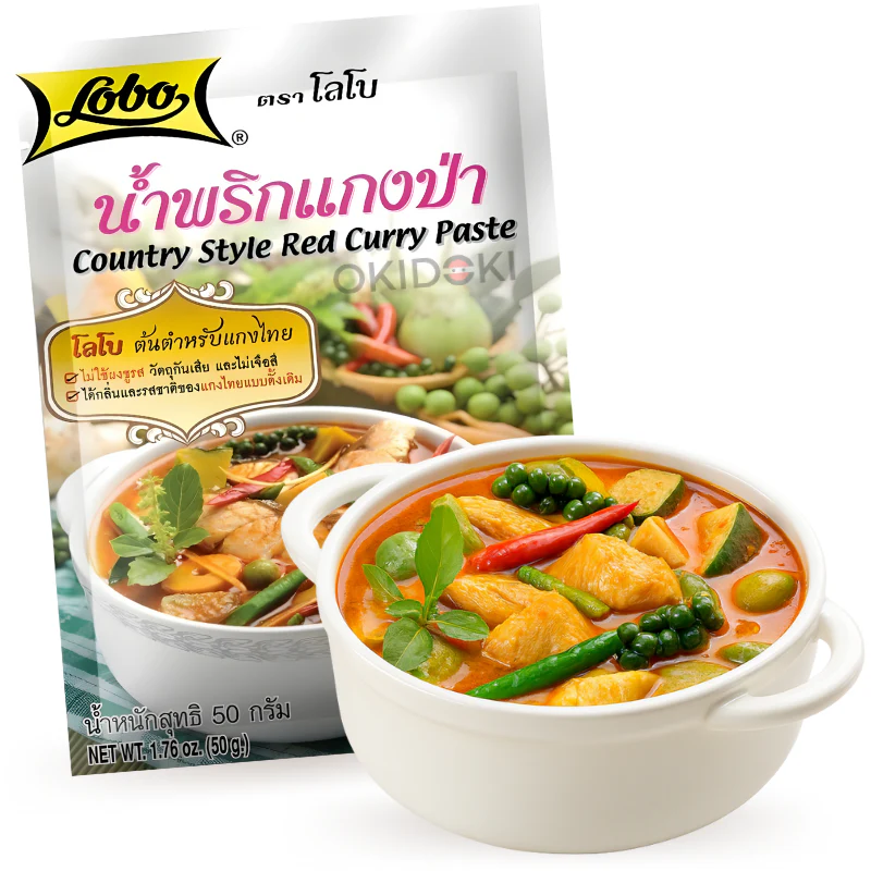 Lobo Pasta de Curry Rojo Estilo Casero (Halal) 50g