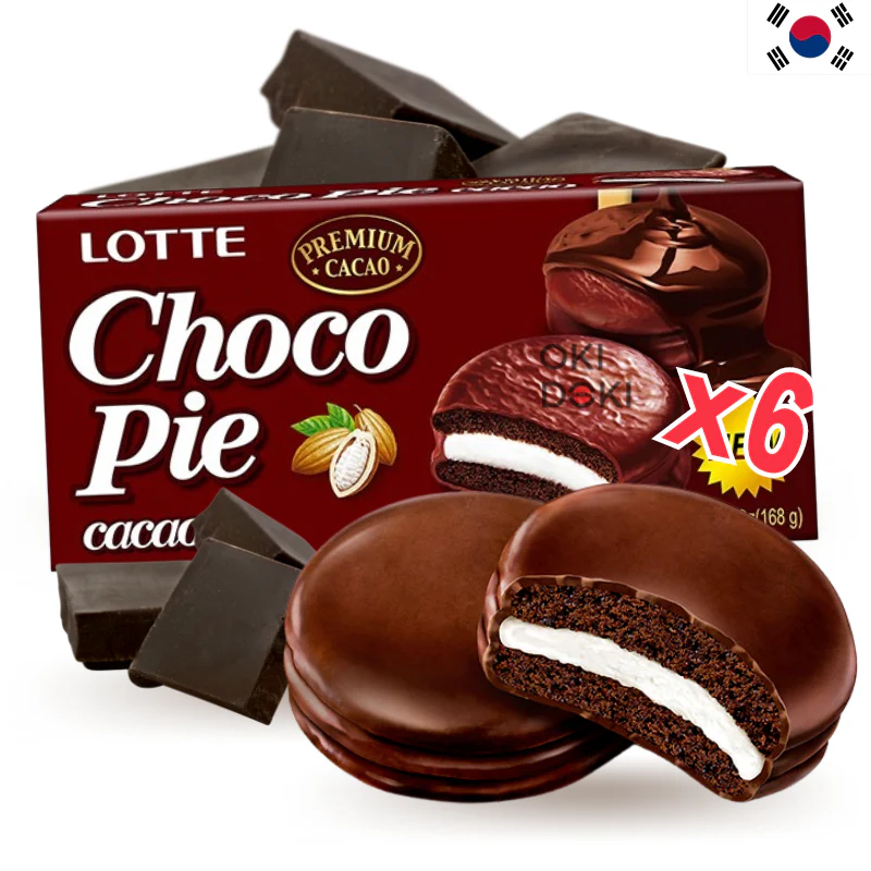 Lotte Choco Pie Cacao 28g X 6pcs