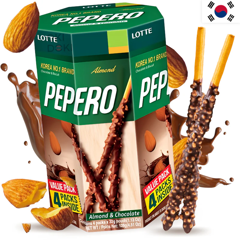 Lotte Pepero Almond Bulk (grande) 128g