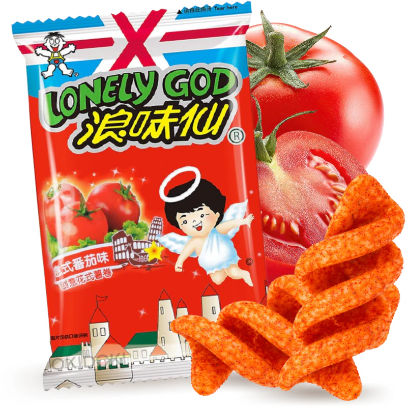 LWS Snack de Patata en Rollitos Sabor Tomate 70g
