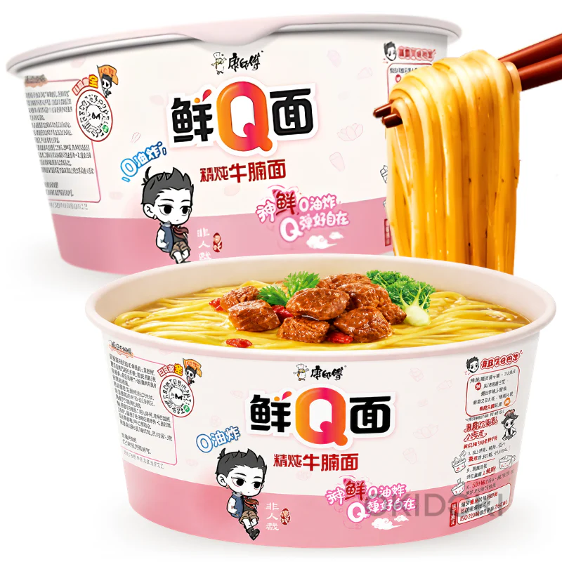 Master Kong Bowl Fideos Frescos Sabor Ternera Estofado 105g