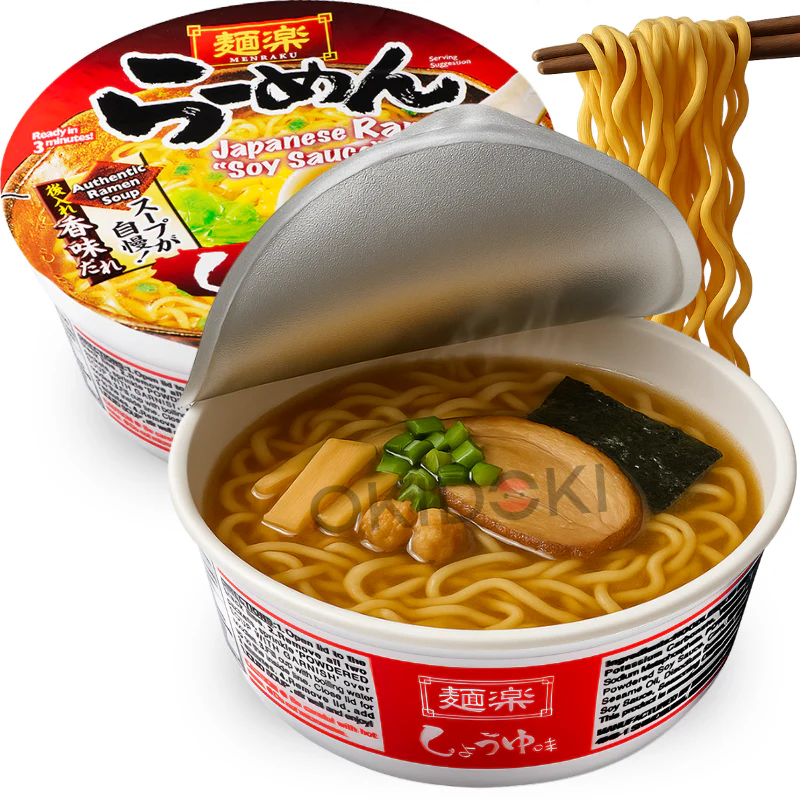 Menraku Bowl Ramen Japones Shoyu Salsa Soja 76.7g