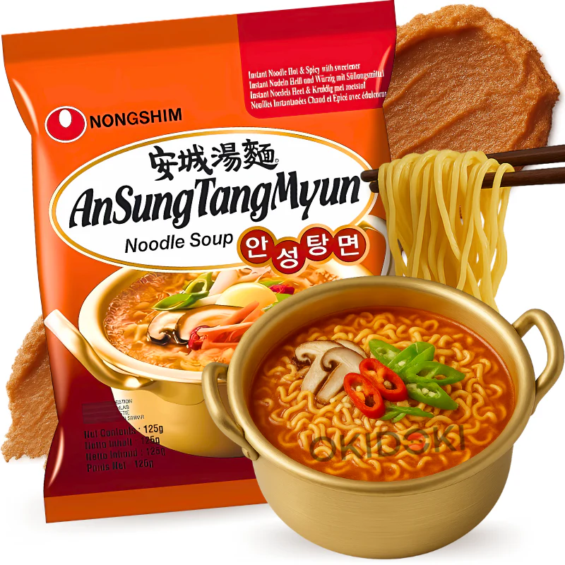 Nongshim An Sung Tang Myun Fideos con Doenjang (Miso, Poco Picante) 125g