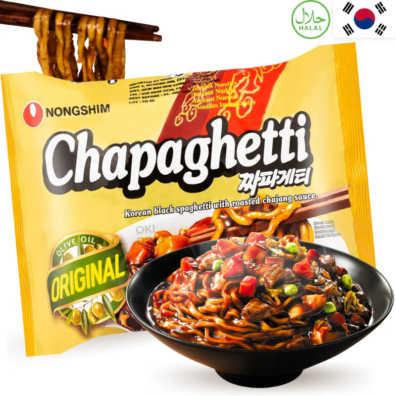 Nongshim Chapagetti Fideos con Chajang Jjajang Coreano (Halal) 140g