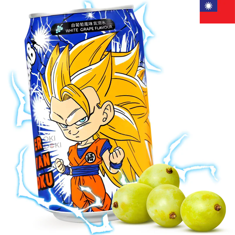 Ocean Bomb Dragon Ball Soda de Uva (Super Saiyan 3 Goku) 330ml