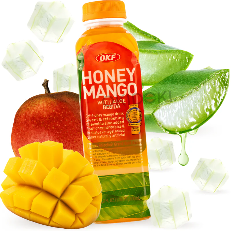 OKF Bebida de Mango y Miel con Aloe Vera (Halal) 500ml