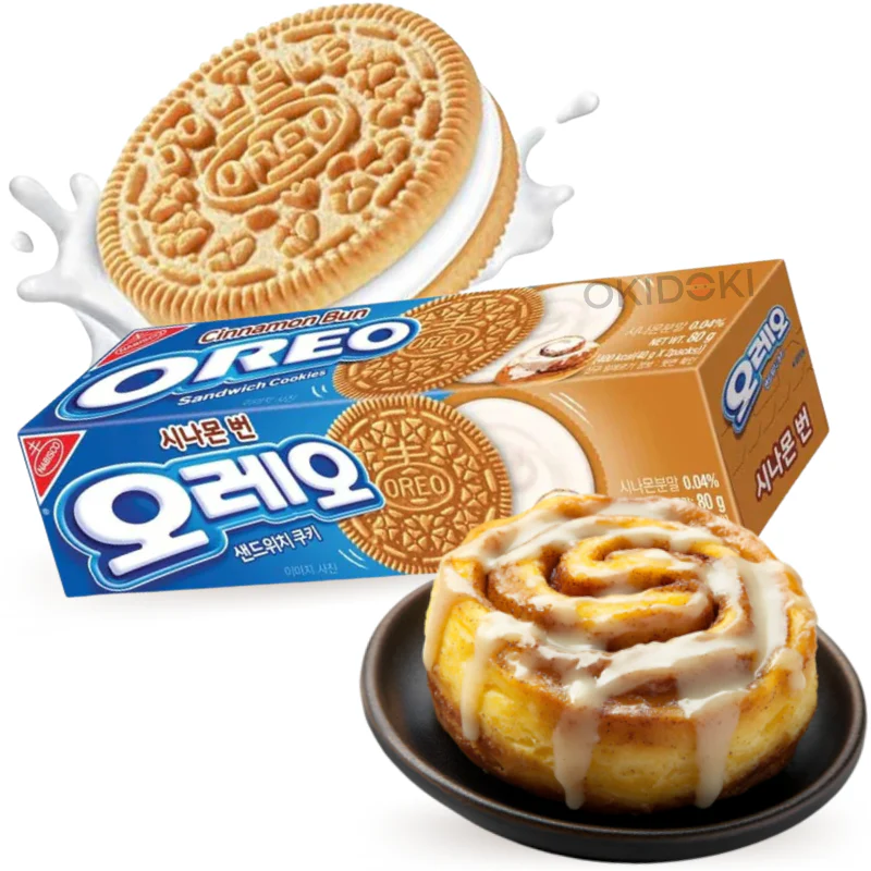 Oreo sabor Cinnamon Bun 80g