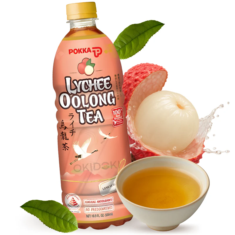Pokka Bebida de Té Oolong Sabor Lichi 500ml