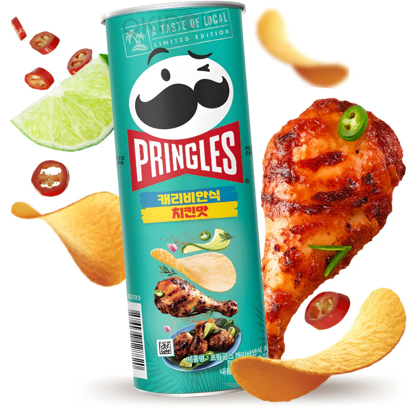 Pringles Sabor Pollo Especiado Caribeño 100g