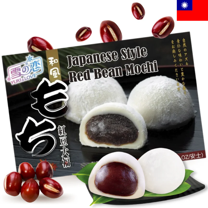 Yuki & Love Mochi de Azuki (Frijoles Rojos Dulces) (6pcs x 35g) 210g