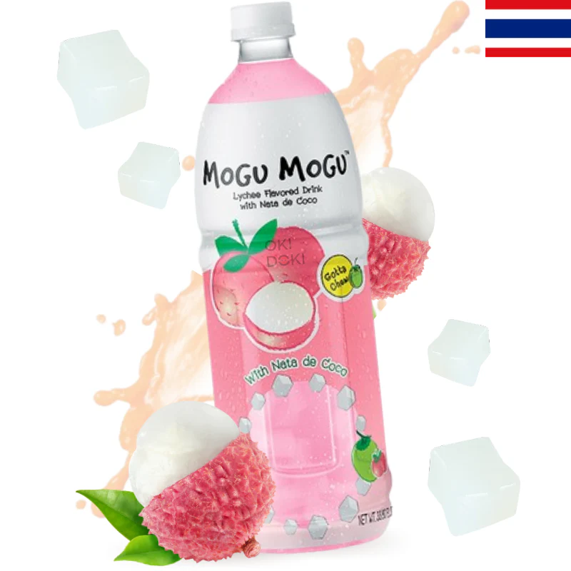Mogu Mogu Bebida Sabor Lychee con Gelatina (Halal) 1000ml 1L