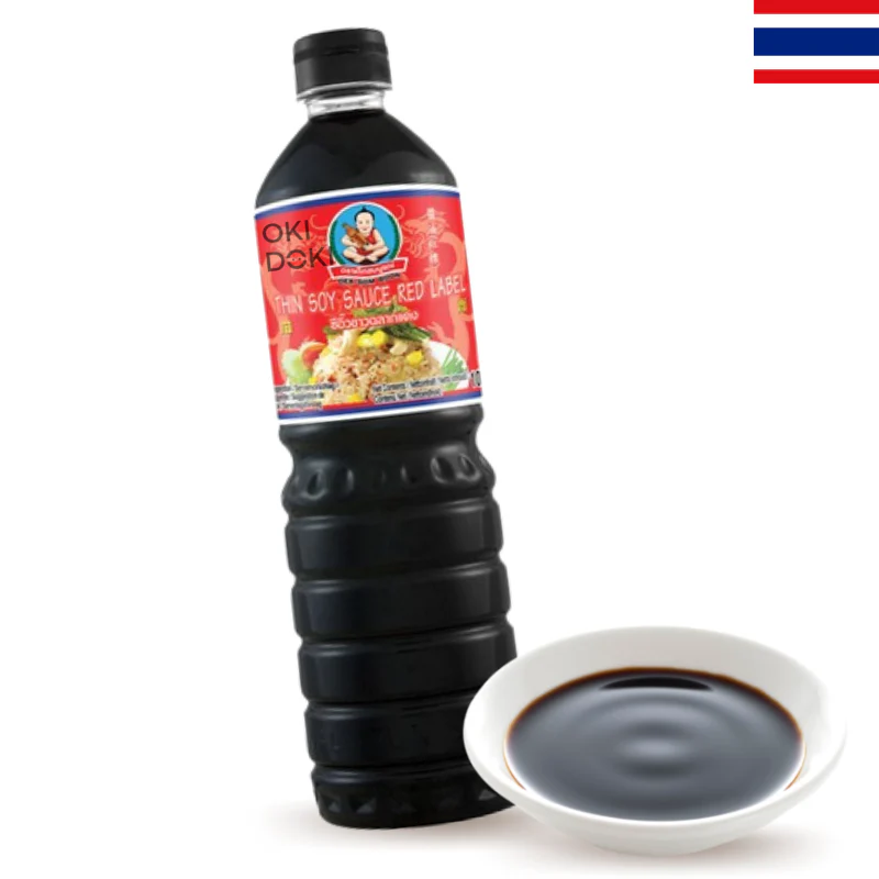 DEK SOM BOON (Healthy Boy) Salsa de Soja Ligera (Halal, Kosher) 1000ml