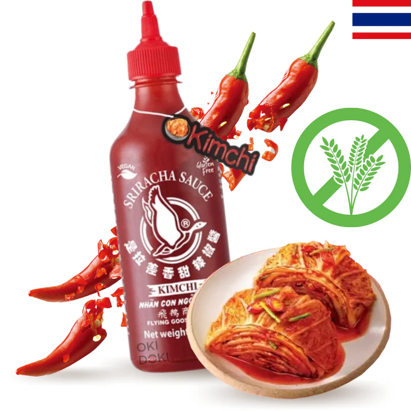 Flying Goose Salsa Chile Sriracha Sabor Kimchi (Sin Gluten, Vegano) 455ml