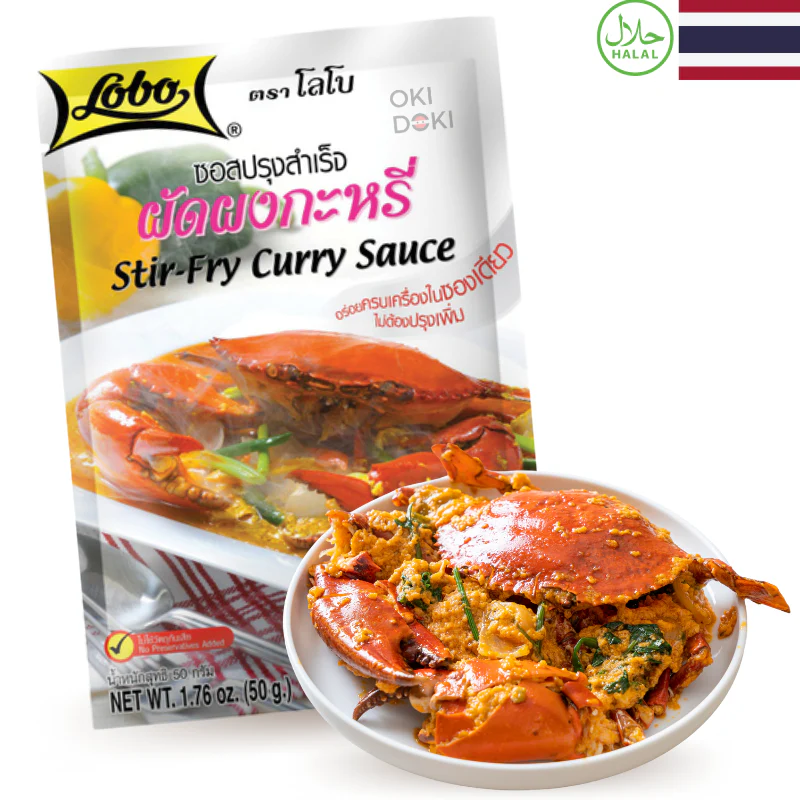 Lobo Salsa Curry para Salteado (Halal) 50g