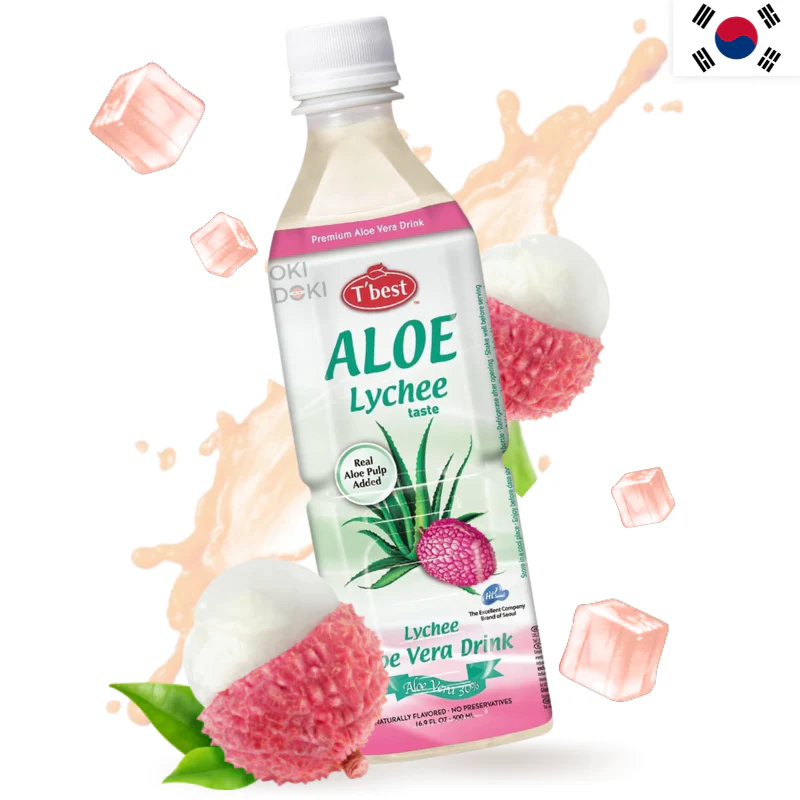 T'best Bebida de Aloe Vera Lychee (Sin Gluten) 500ml
