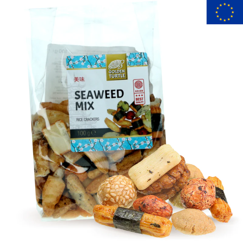 Gt Rice Crackers Mix Galletas de Arroz con Alga Nori 100g