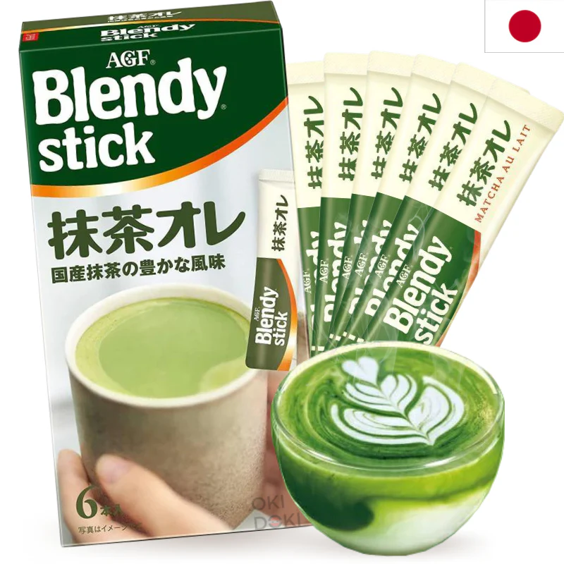 AGF Matcha Latte Japonés Instantáneo 6pcs 60g