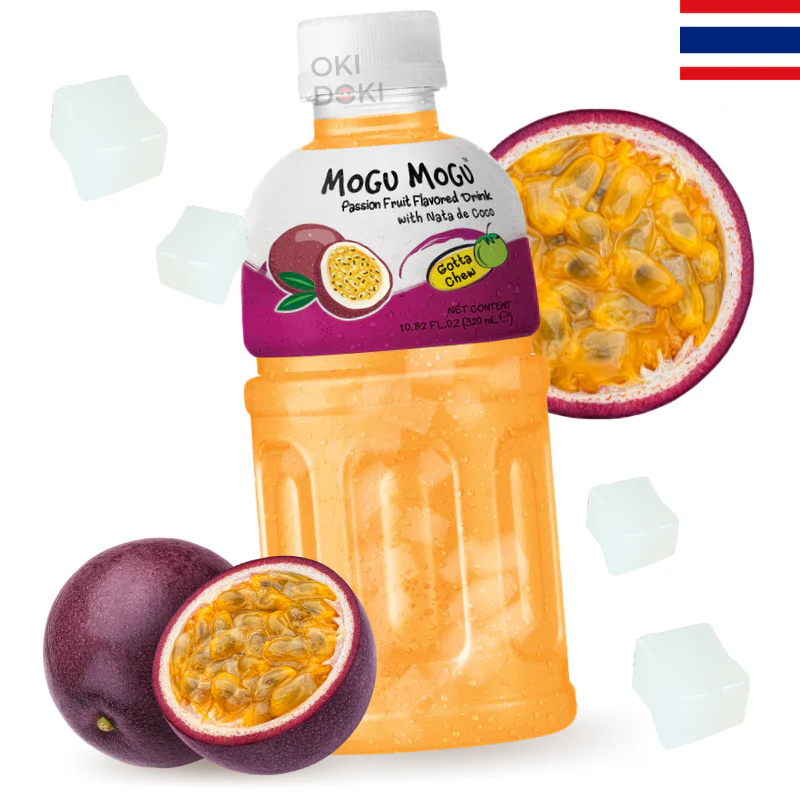Mogu Mogu Bebida de Maracuya Passion Fruit con Gelatina (Halal) 320ml