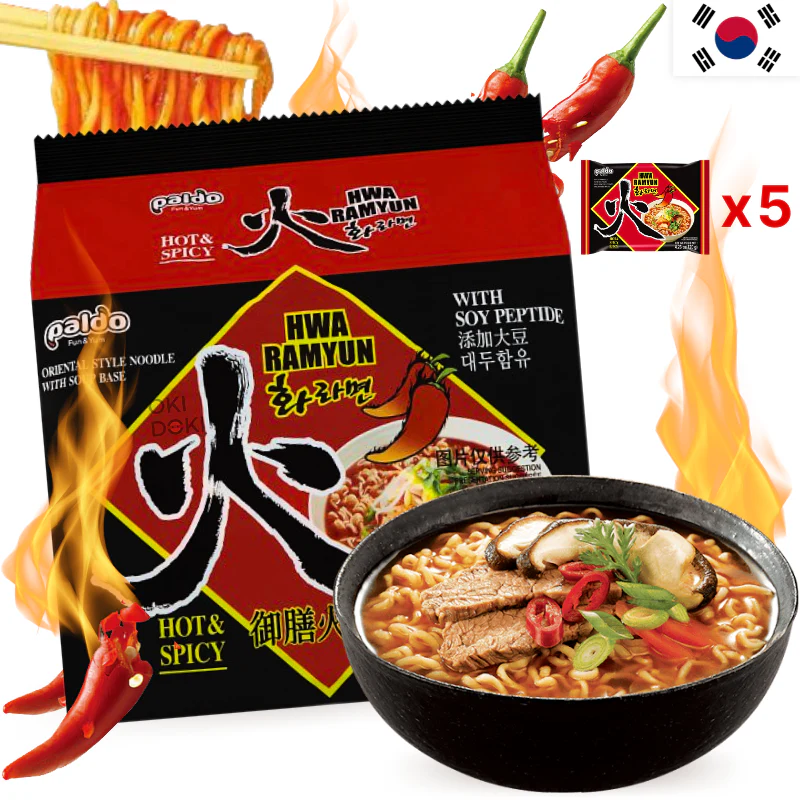 Paldo Hwa Ramyun Picante (Halal) 120g X 5uds