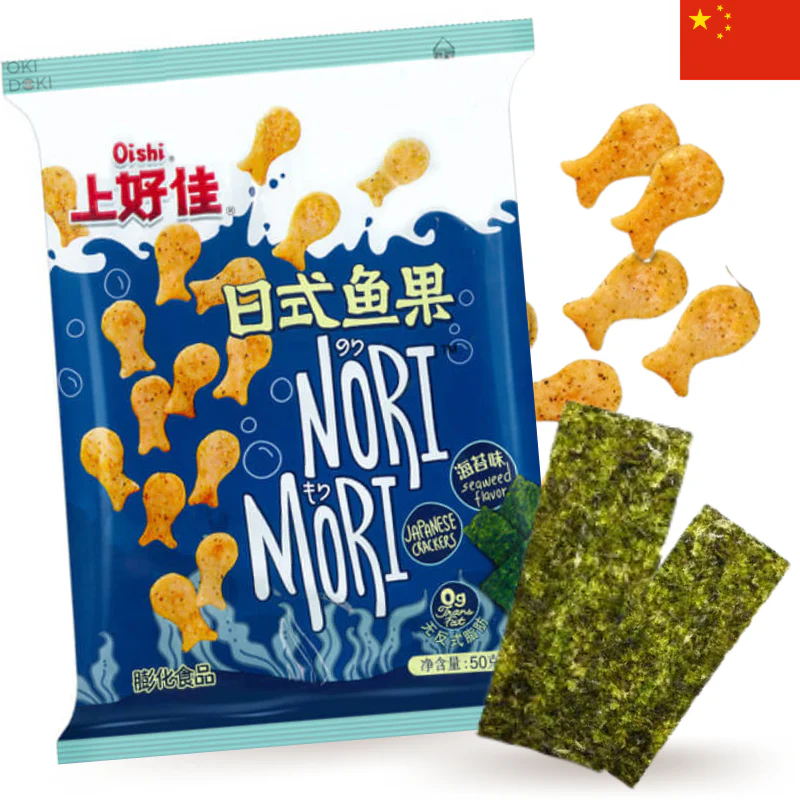 Oishi Snack de Pescadito Sabor Alga Nori 50g