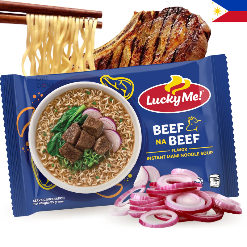 Lucky Me! Fideos Inst. con Sopa de Ternera 55g