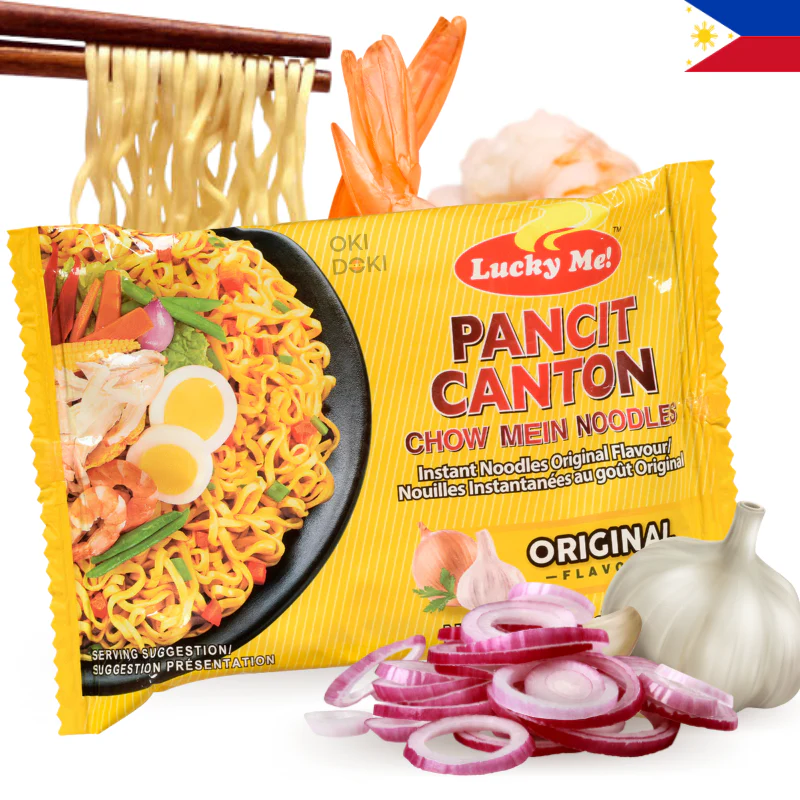 Lucky Me! Fideos Wok Pancit Canton Original (ajo y Cebolla) 55g