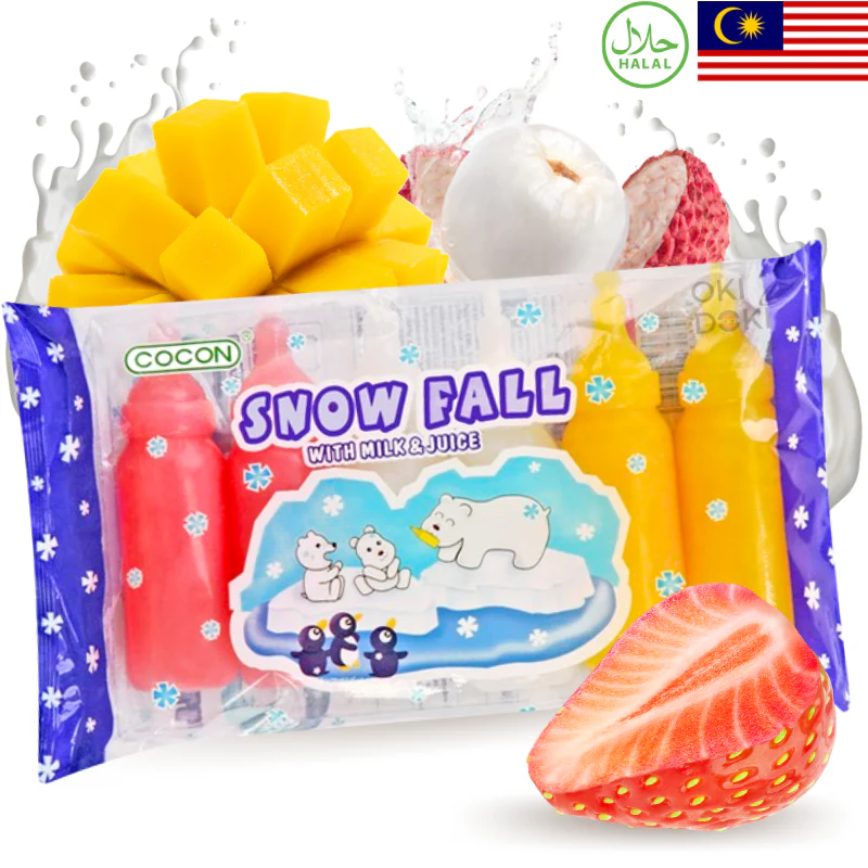 COCON Paleta de Hielo Sabor Frutas y Leche (Halal) 6pcs 480ml