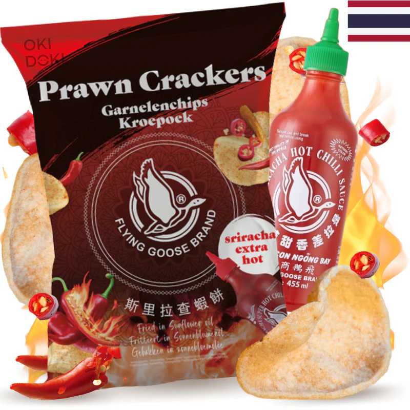 Flying Goose Crackers de Gambas Extra Picante 80g