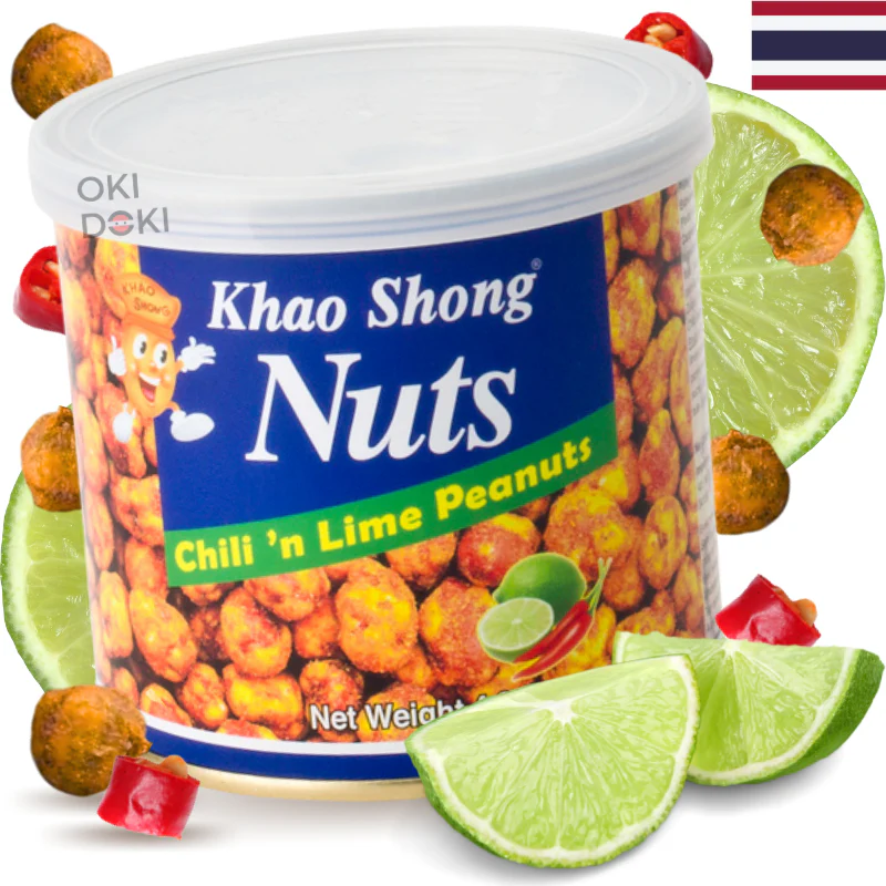 Khao Shong Cacahuetes Crujientes Sabor Lima Chile  140g