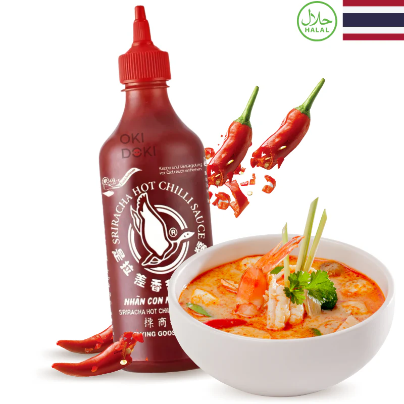 Flying Goose Salsa Chile Sriracha Tom Yum (Halal, Sin Gluten, Vegano) 455ml