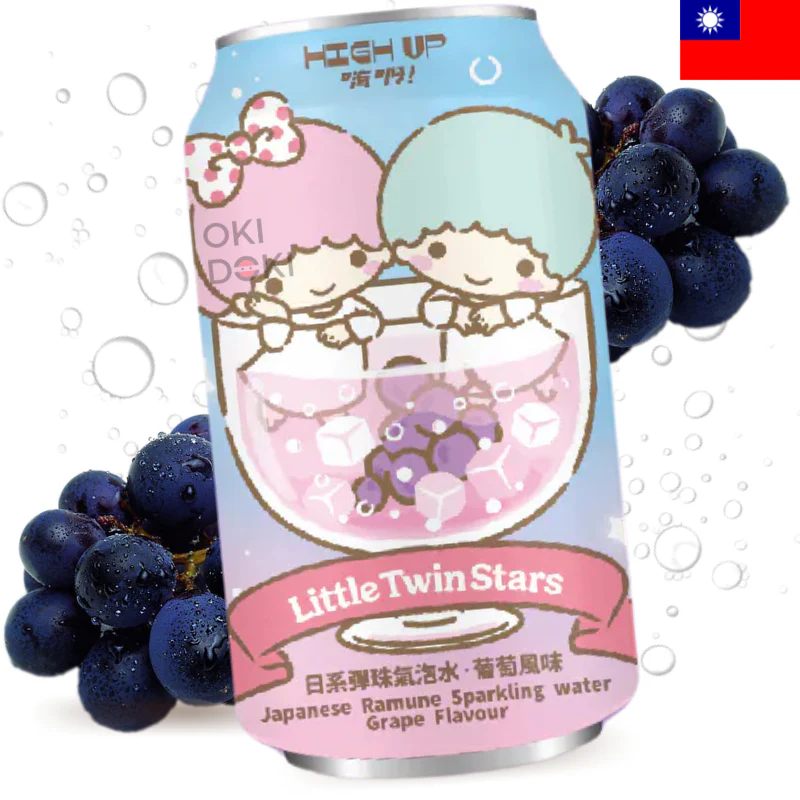 High Up Sanrio Soda Ramune Sabor Uva 330ml - Image 3