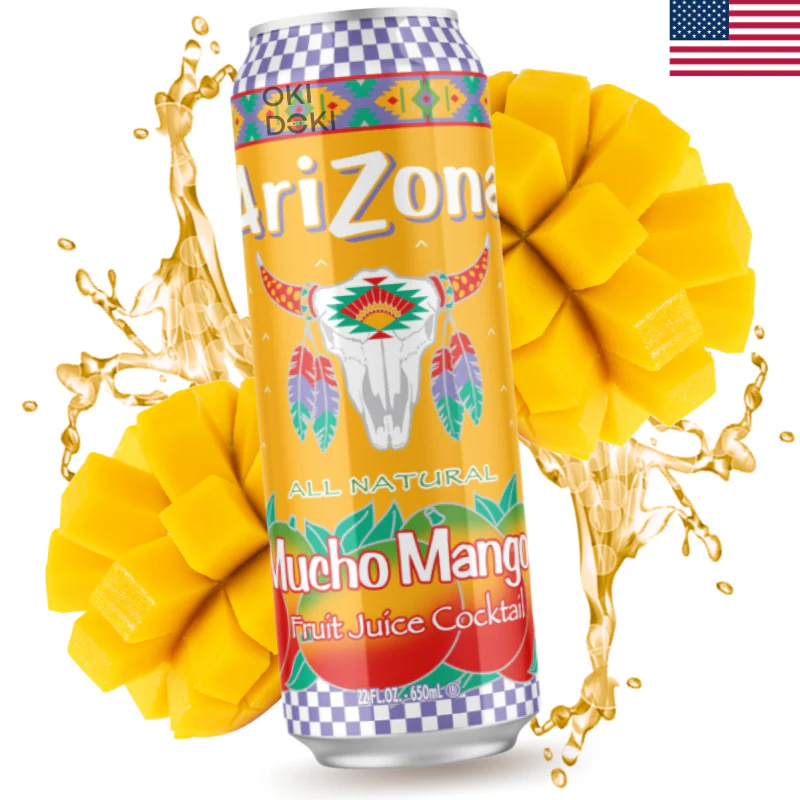 Arizona Bebida Sabor Mucho Mango Lata 650ml