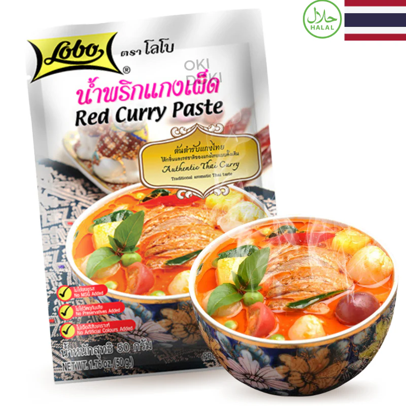 Lobo Pasta Curry Rojo (Halal) 50g