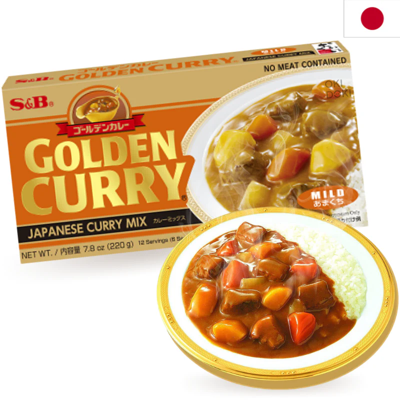 S&B Golden Curry Japonés Mild Sin Picante 220g
